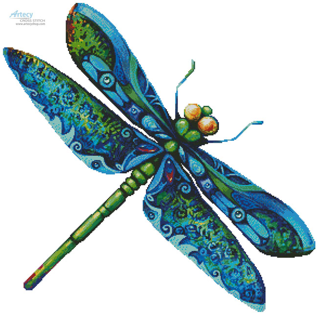 Dragonfly Painting - No Background